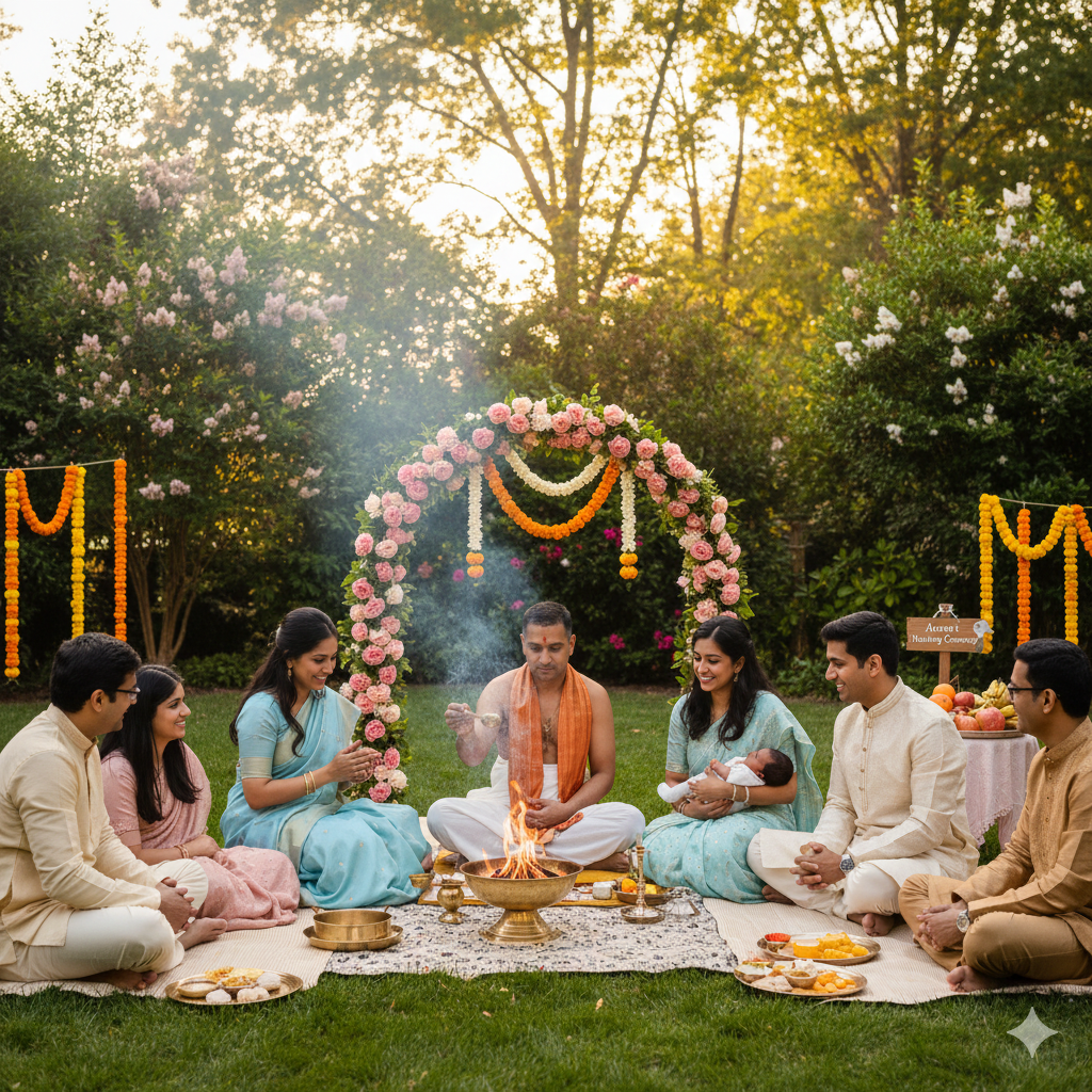 Naming Ceremony (Namakaranam) in NC – Hindu Traditions & Priest Services